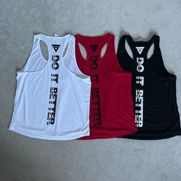 π₯ππ₯ Holure 3-Pack "Do It Better" Racerback Gym Tank Tops - Size M - Picture 2 of 5